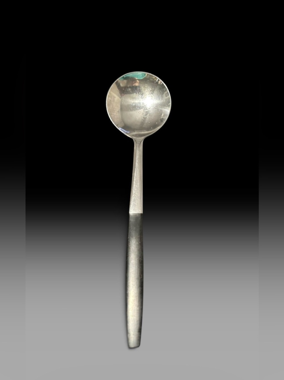 Stainless Steel Ladle Spoon - Black Handle